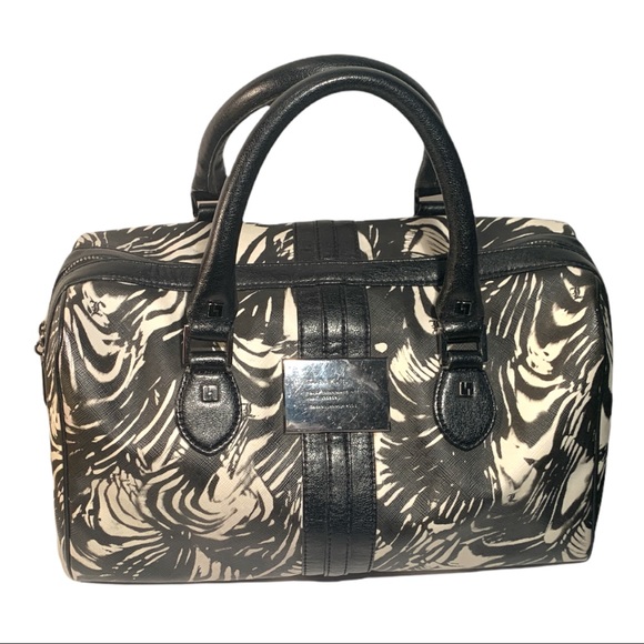 L.A.M.B Gwen Stefani Designer Zebra Boston Barrel Handbag Satchel Purse - Picture 8 of 8